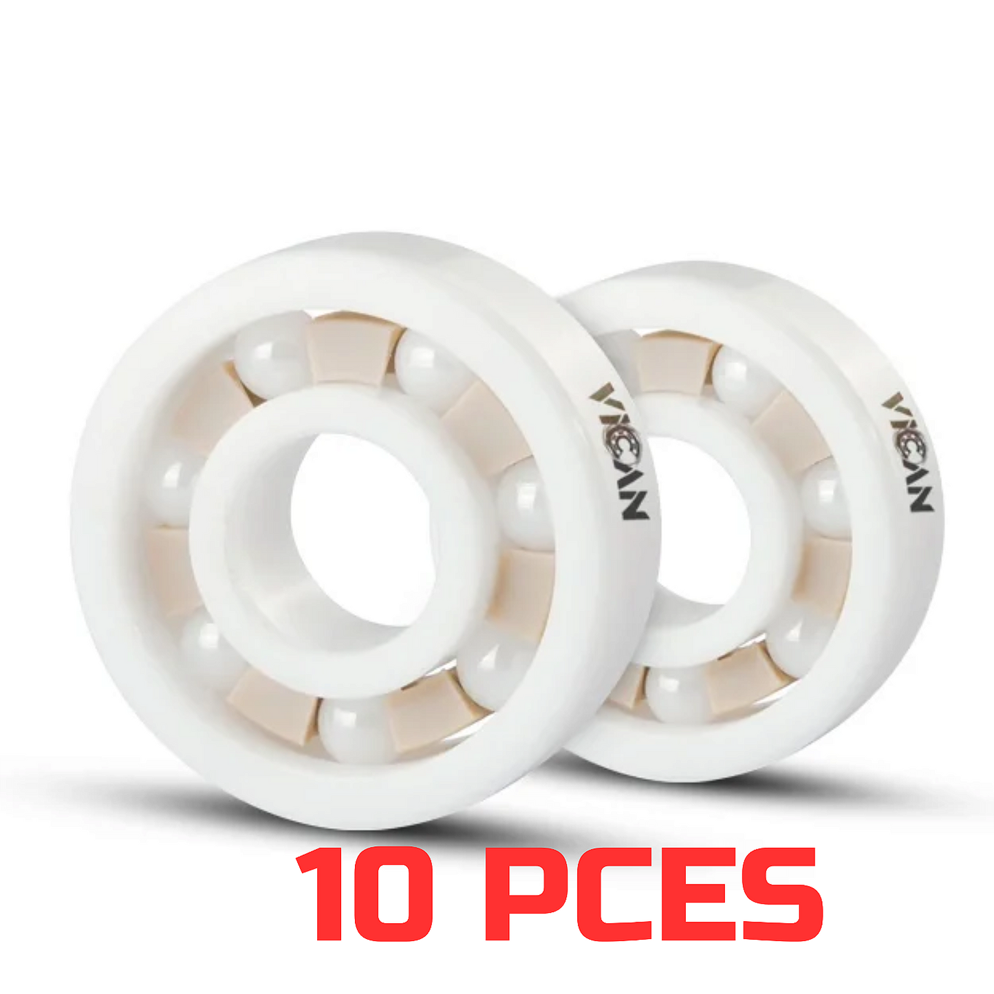 ROULEMENT ENTIÈREMENT EN CÉRAMIQUE, LOT DE 10 PIÈCES, 7 x 14 x 5 MILLIMÈTRES VICAN BEARING