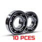 STAINLESS STEEL BEARING 10 PCES MULTIPACK, 5x8x2,5 MILLIMETERS VICAN BEARING